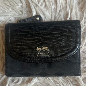 Coach Textured Black Wallet